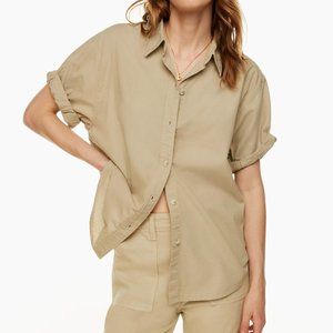 Aritzia Denim Forum Jane Short Sleeve Shirt, XS